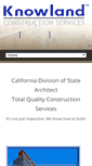 Mobile Screenshot of knowlandconstructionservices.com